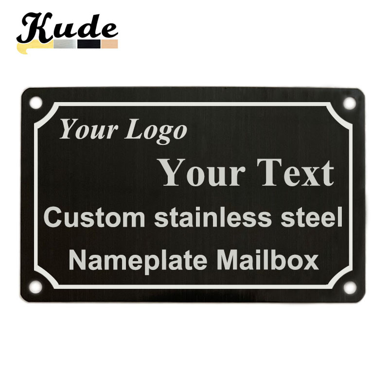 Embroidery Texture - Custom Stainless Steel Name Tag With