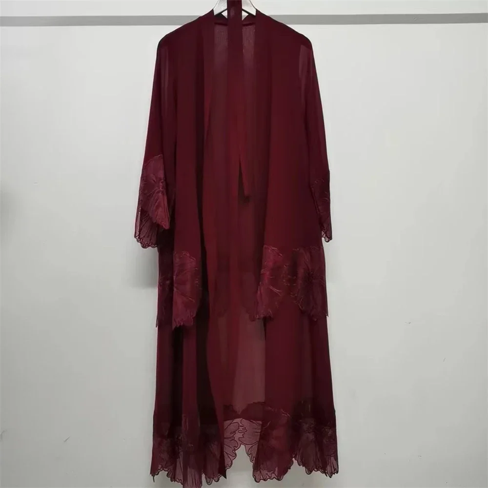 Embroidery Arabic - Muslim Women Embroidery Maxi Dress Eid