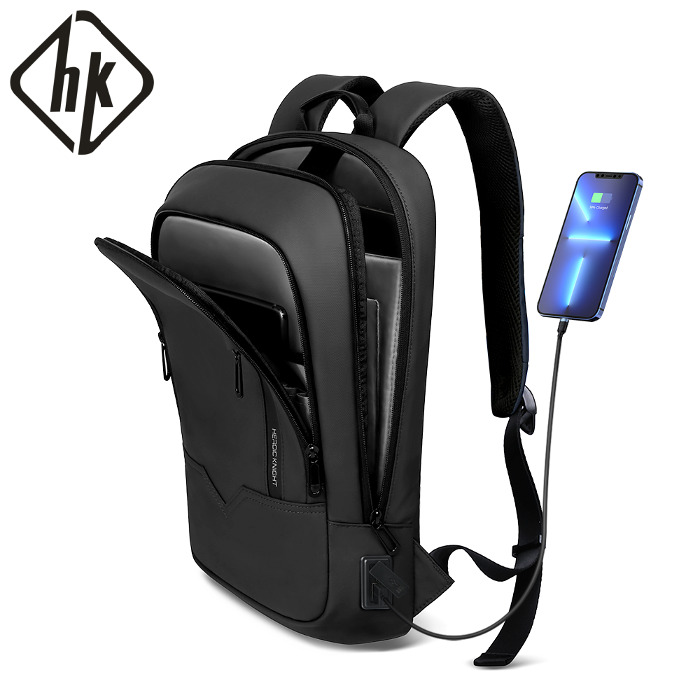Embroidery Artwork - HK Slim Business Backpack for Men