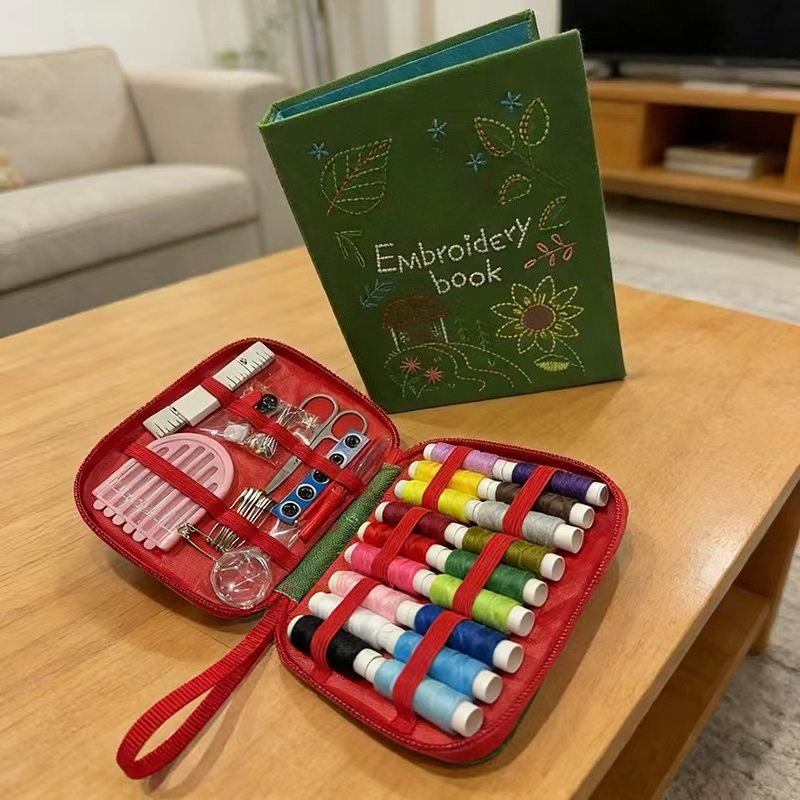 Embroidery Guide Book - Linen DIY Stitch Book Loose Leaf