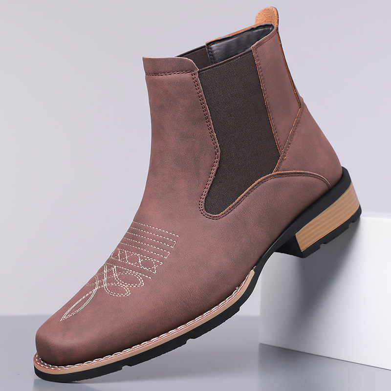 Embroidery Yes - Luxury Men's Chelsea Boots High Quality