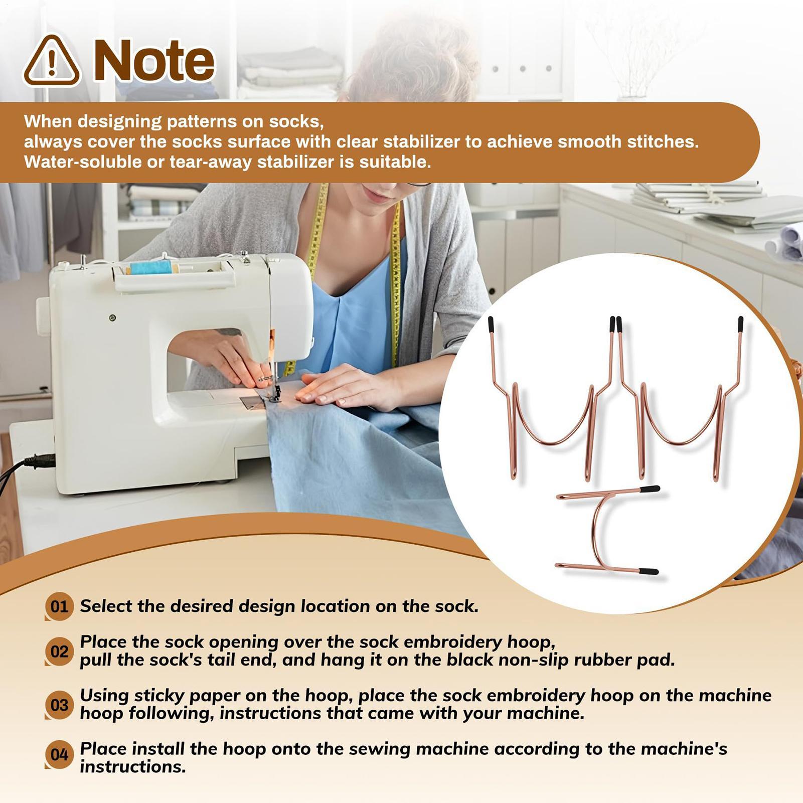Embroidery Zone - Small Embroidery Hoop Portable Easy Socks