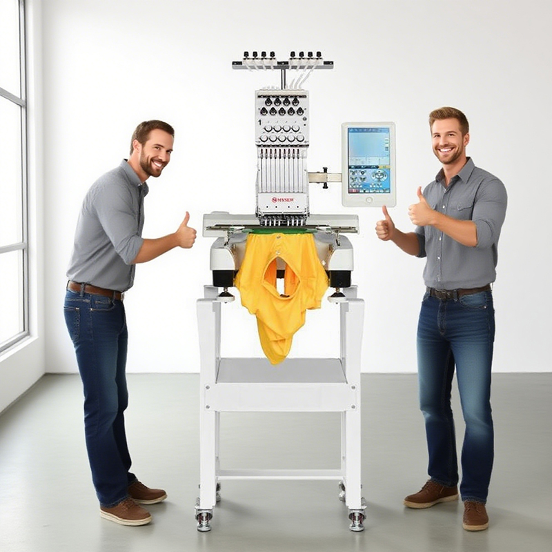 MYSEW MFS800 Single Head 9  s  - đánh giá và giá Embroidery Machine