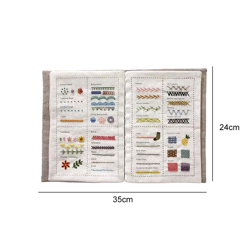 DIY Stitch Book Handmade Sewin - đánh giá và giá Embroidery Guide Book