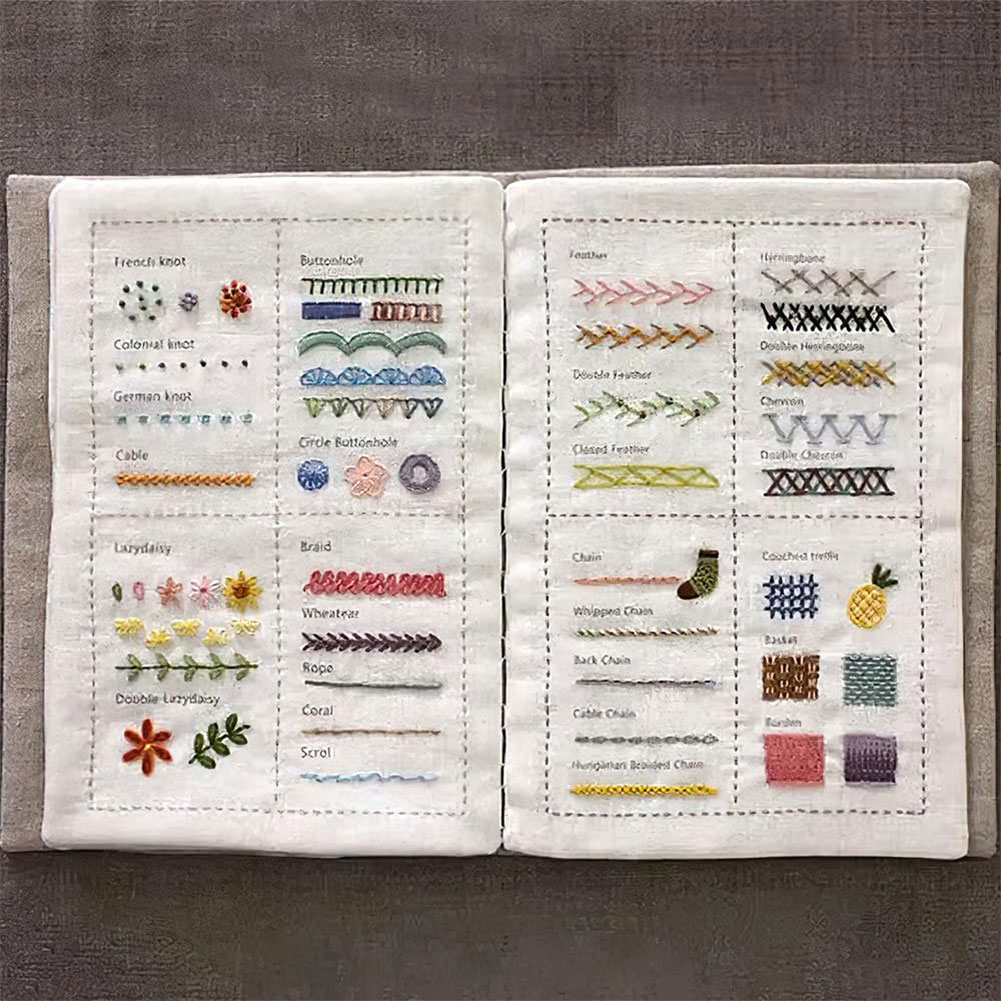 DIY Stitch Book Handmade Sewin - đánh giá và giá Embroidery Guide Book