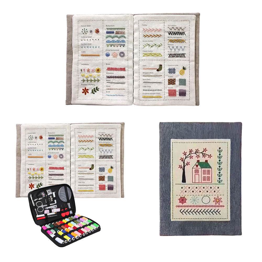 DIY Stitch Book Handmade Sewin - đánh giá và giá Embroidery Guide Book