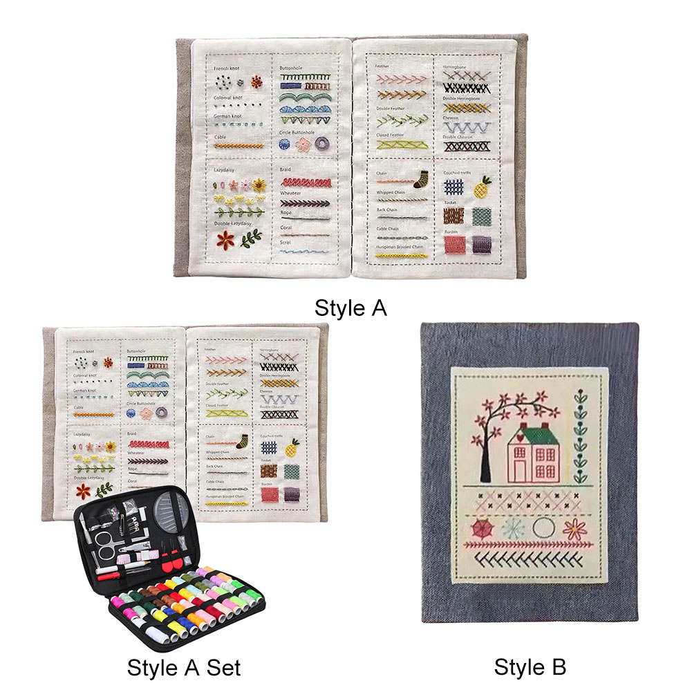 DIY Stitch Book Handmade Sewin - đánh giá và giá Embroidery Guide Book