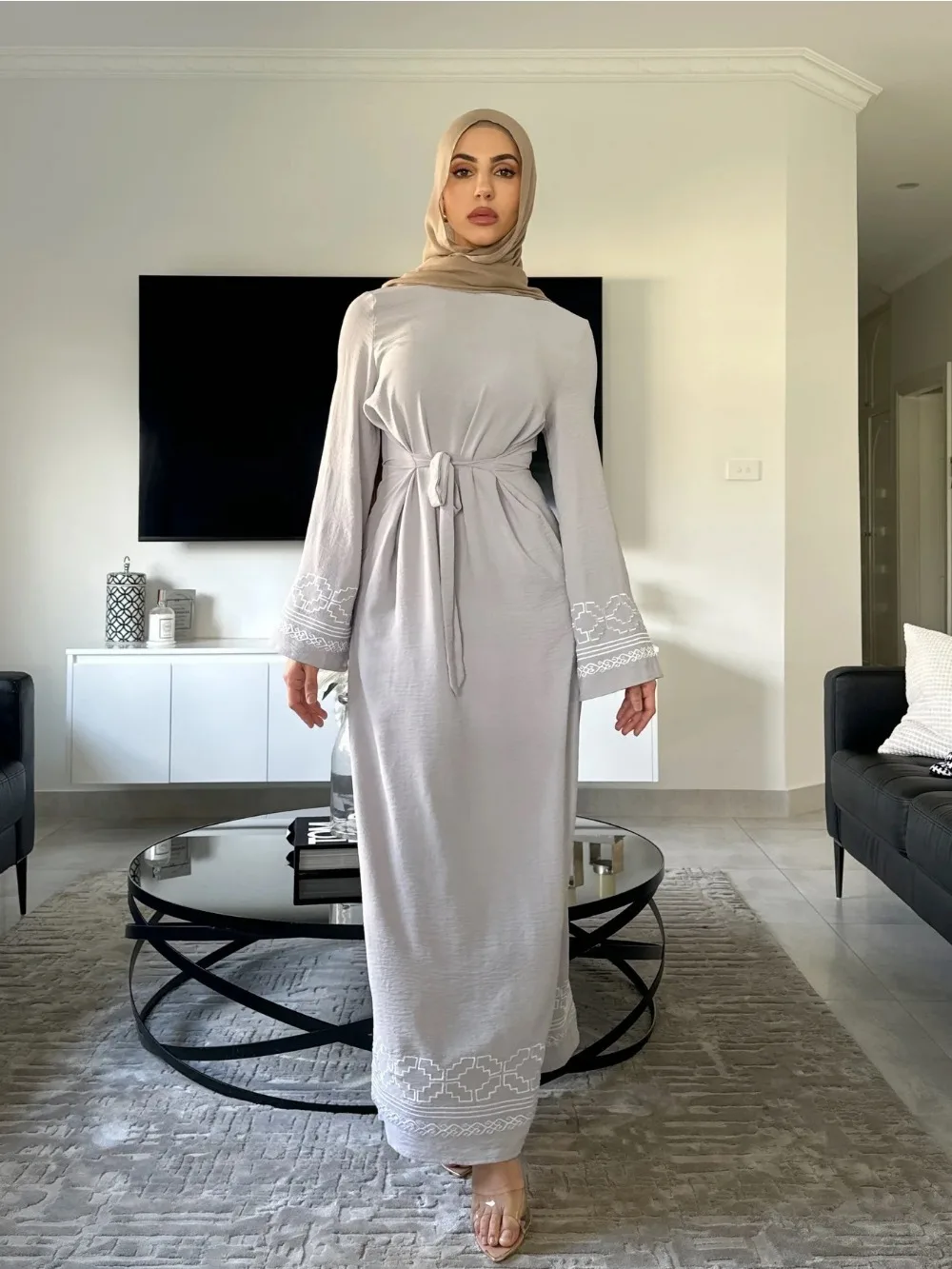 Eid Embroidery Muslim Dress fo - đánh giá và giá Embroidery Arabic