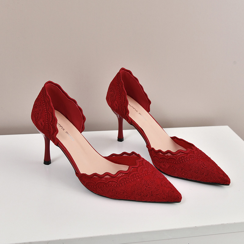 Luxury Red White Lace Embroide - đánh giá và giá Embroidery Wedding