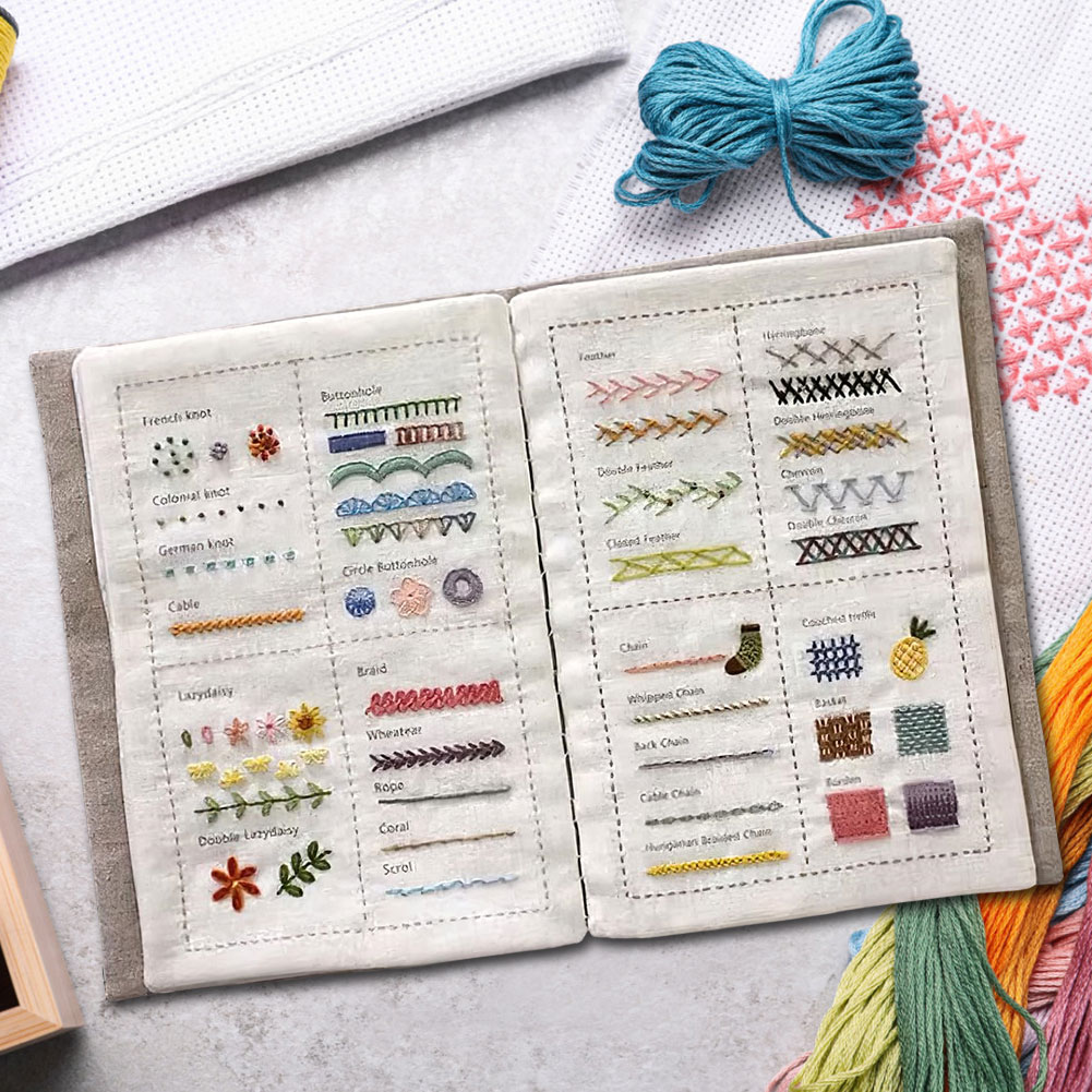 DIY Stitch Book A Comprehensiv - đánh giá và giá Embroidery Guide Book