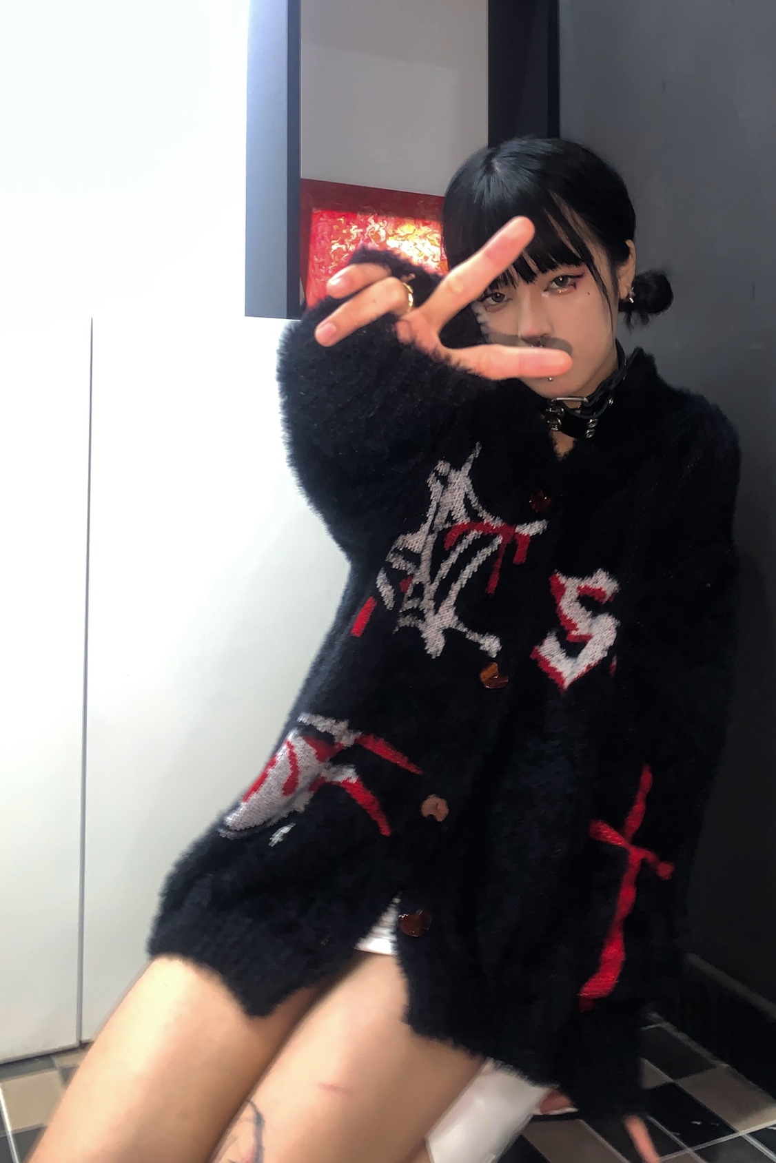 Bông Tai Kẹp Áo Len Nữ Ngực Đơ - đánh giá và giá Embroidery Gothic