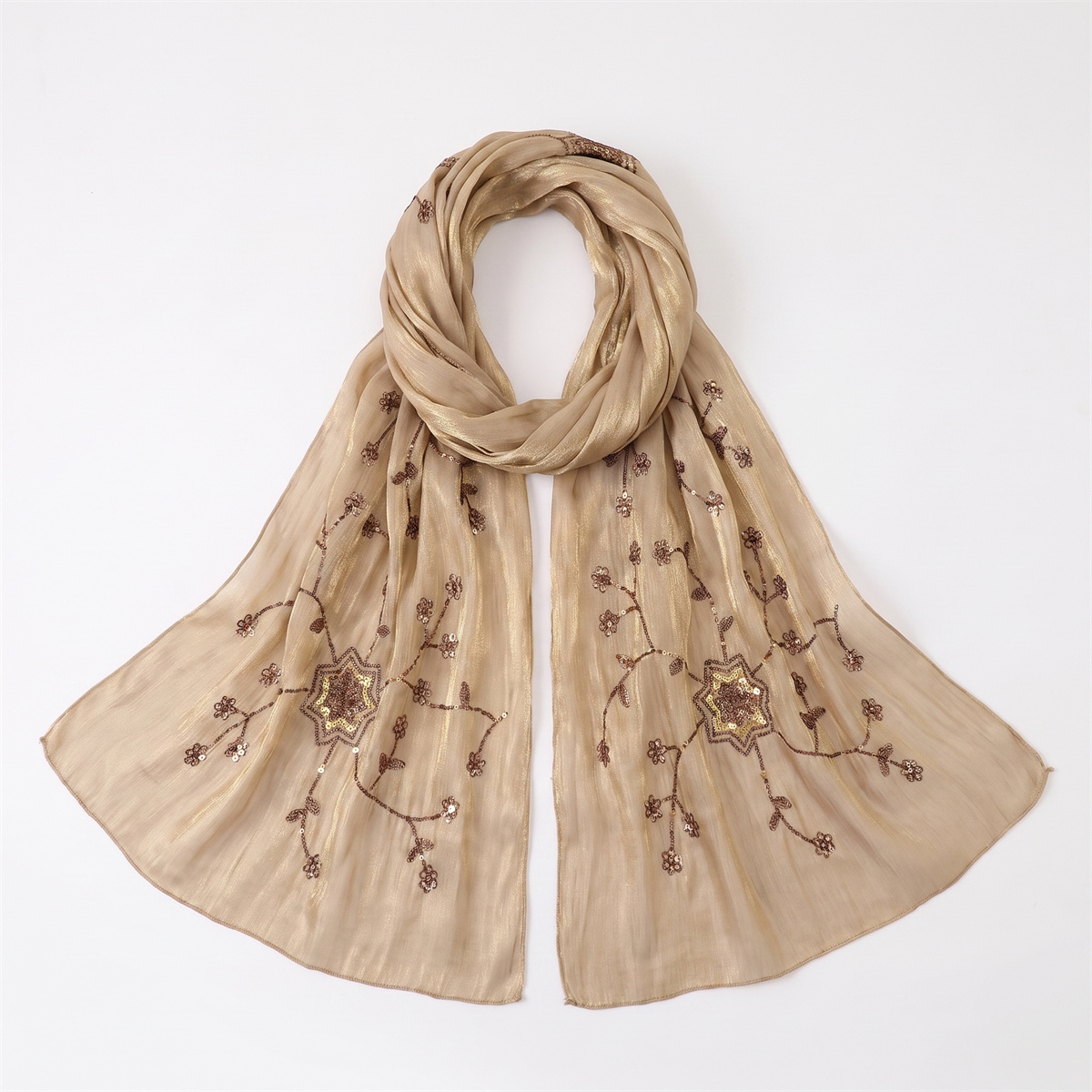Fashion Crinkle Hijab Scarf Wi - đánh giá và giá Embroidery Wedding