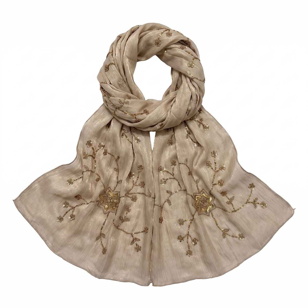 Fashion Crinkle Hijab Scarf Wi - đánh giá và giá Embroidery Wedding