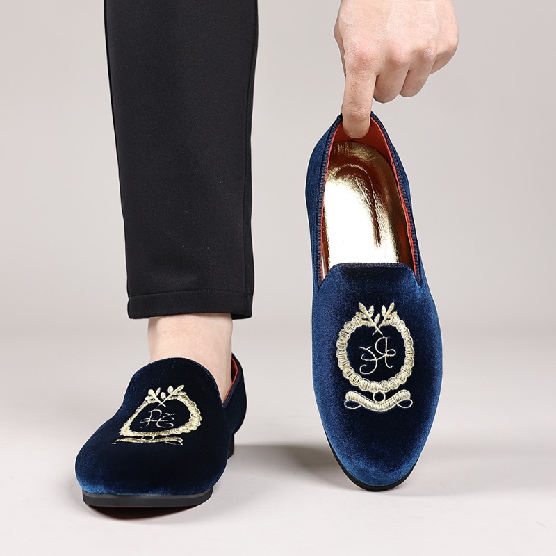 Luxury Designer Loafers Suede  - đánh giá và giá Embroidery Wedding