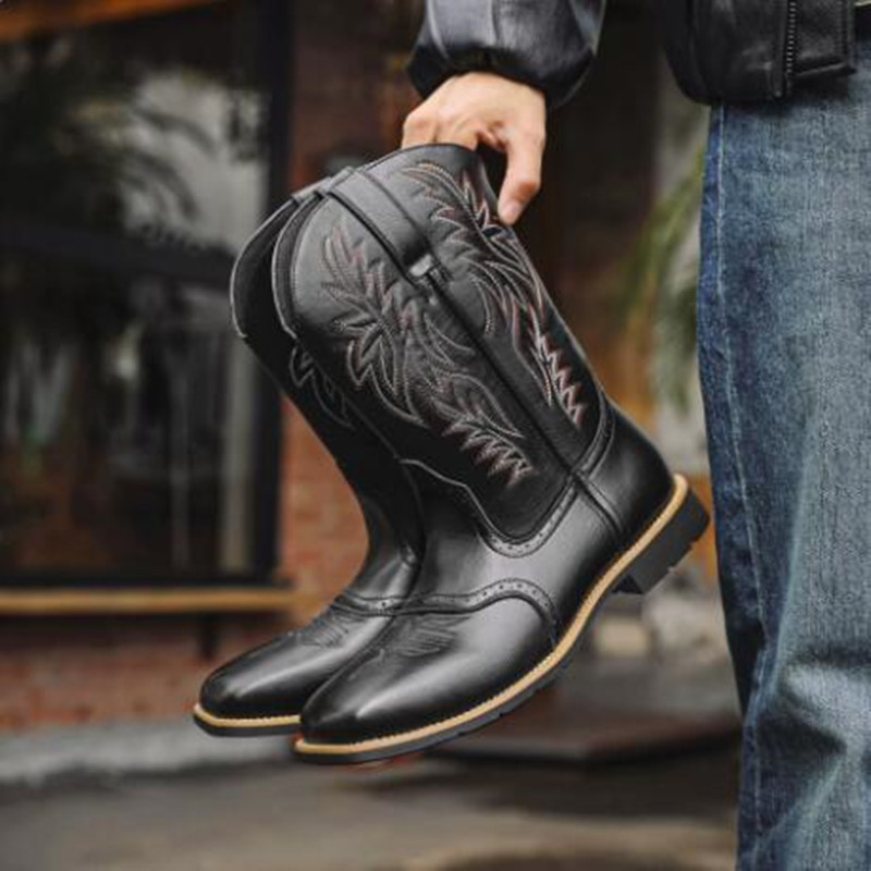 New Men High Boots Embroidery  - đánh giá và giá Embroidery Yes