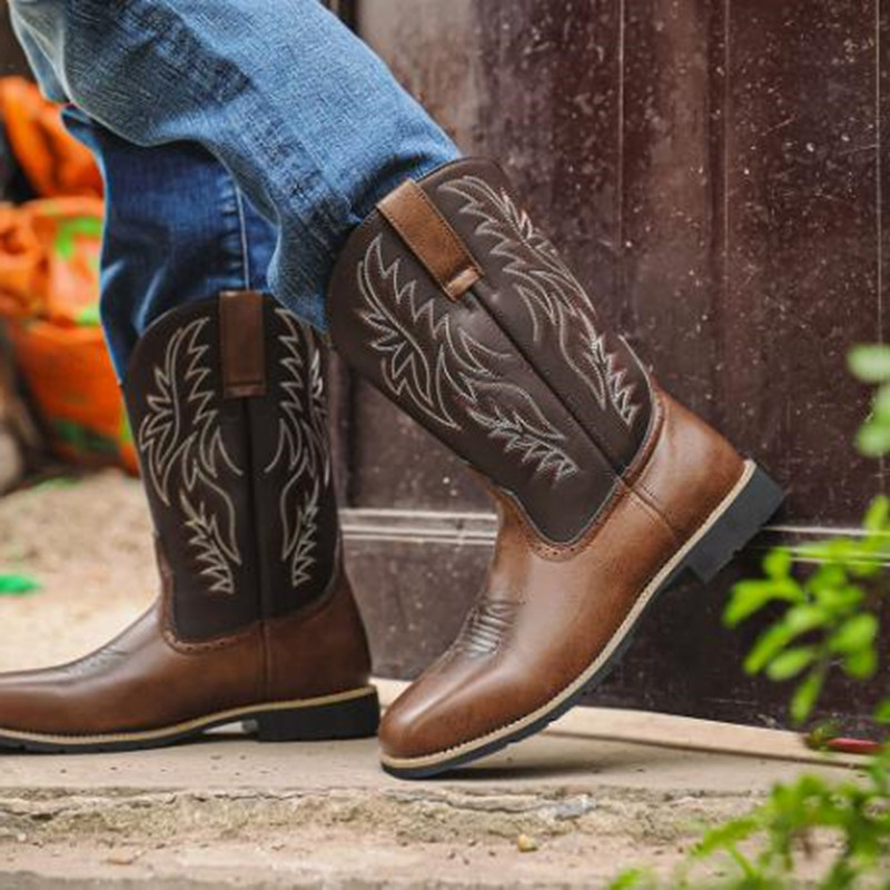 New Men High Boots Embroidery  - đánh giá và giá Embroidery Yes