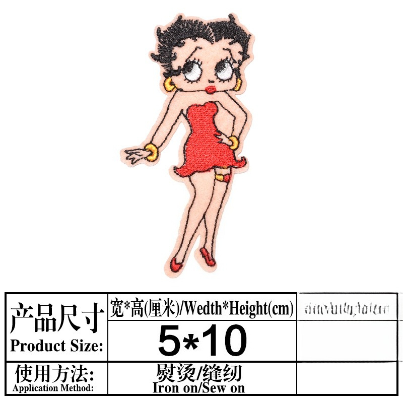 Betty Boop Patch High Color Va - đánh giá và giá Embroidery Patch