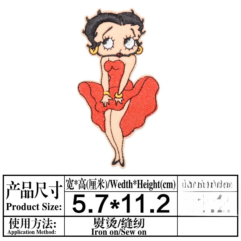 Betty Boop Patch High Color Va - đánh giá và giá Embroidery Patch
