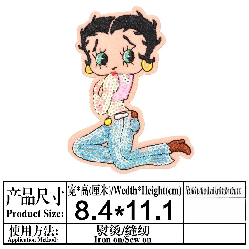 Betty Boop Patch High Color Va - đánh giá và giá Embroidery Patch