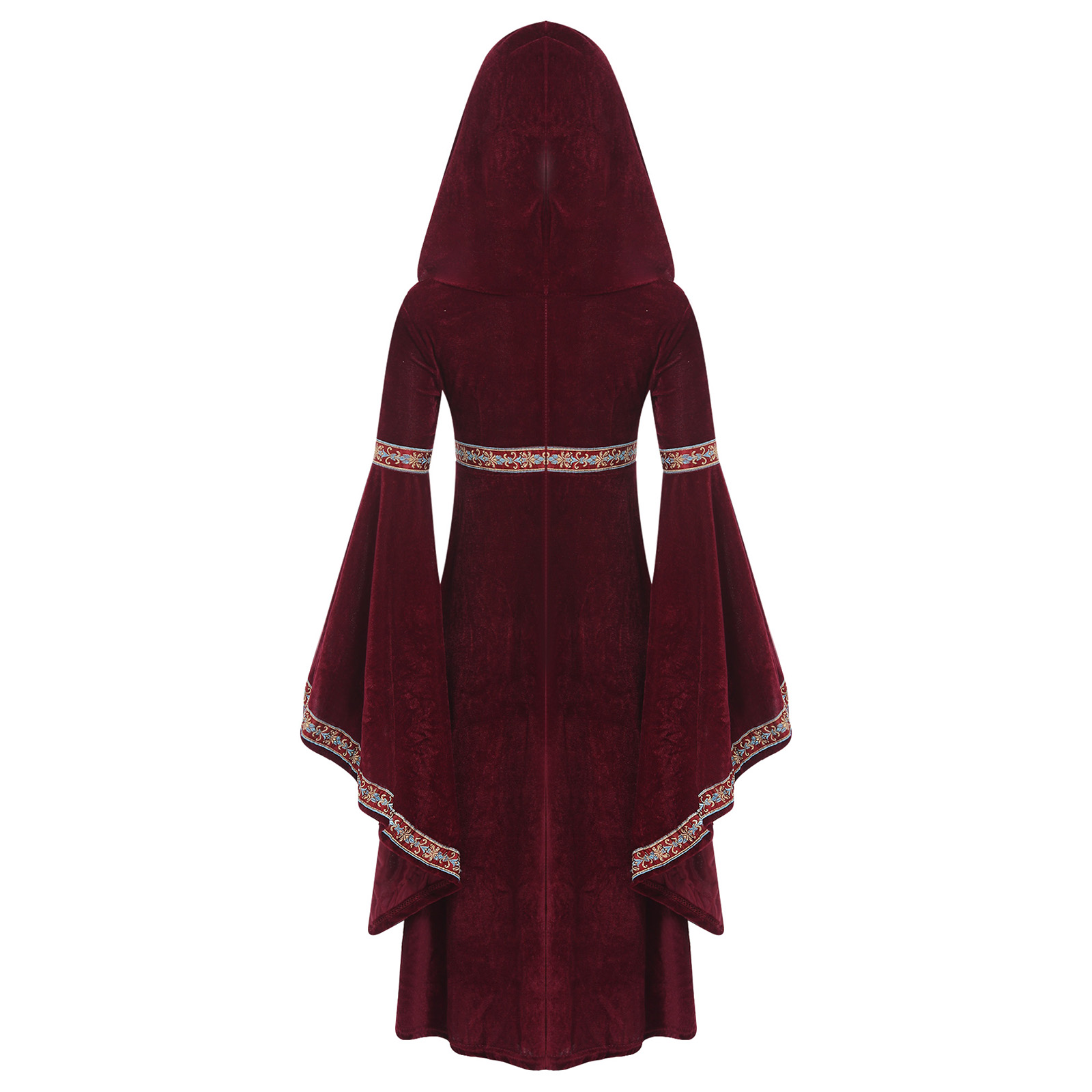 Hooded Medieval Princess Costu - đánh giá và giá Embroidery Gothic