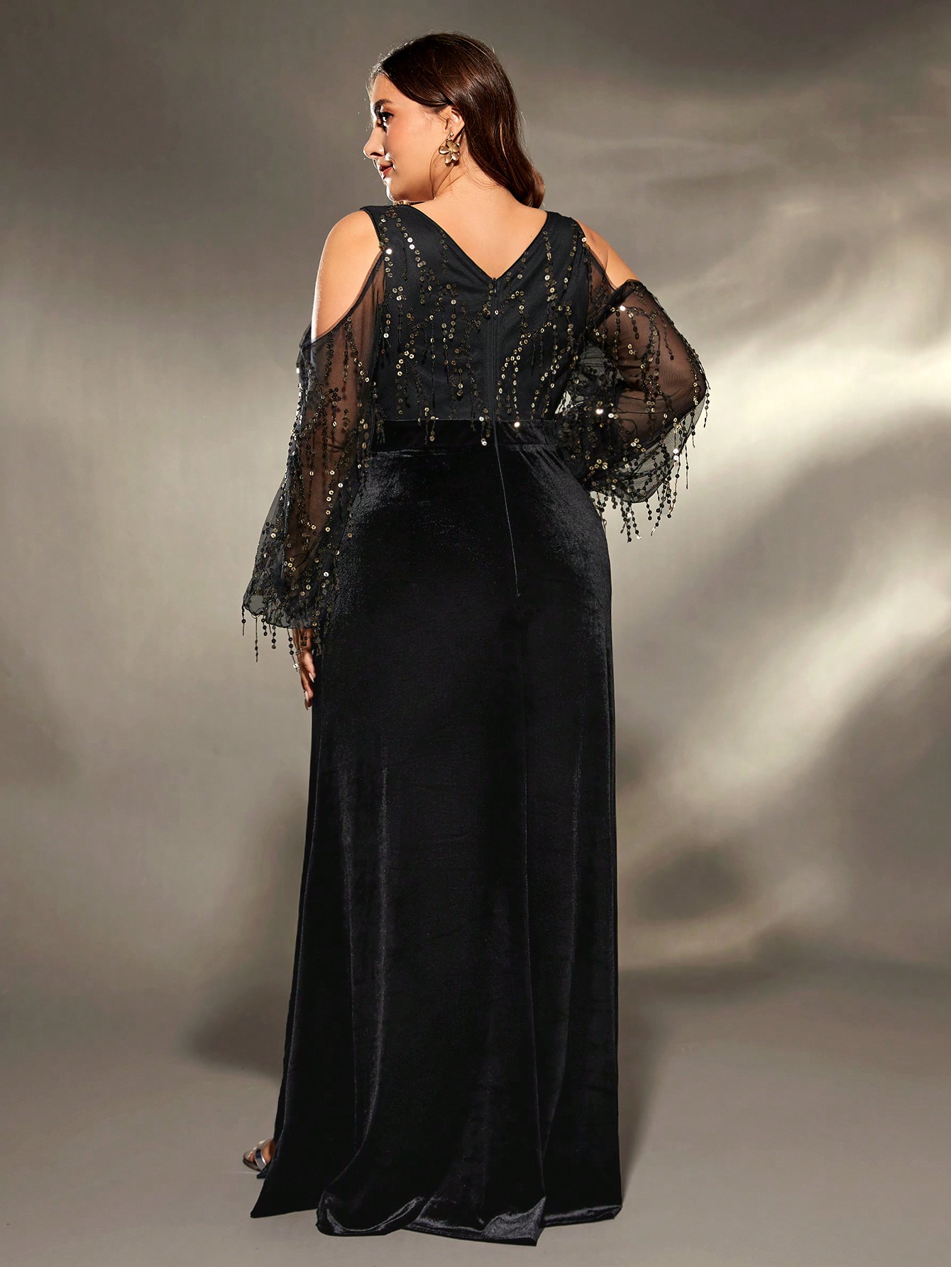 Mgiacy plus size Deep V cross  - đánh giá và giá Embroidery Abaya