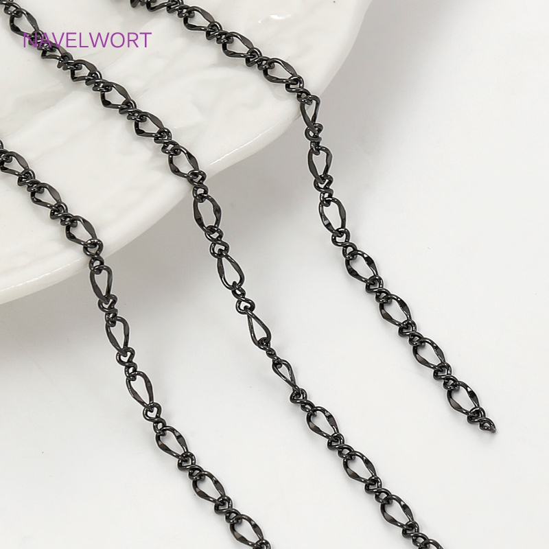 Black Color Oval Thin Chains F - đánh giá và giá Embroidery Artwork