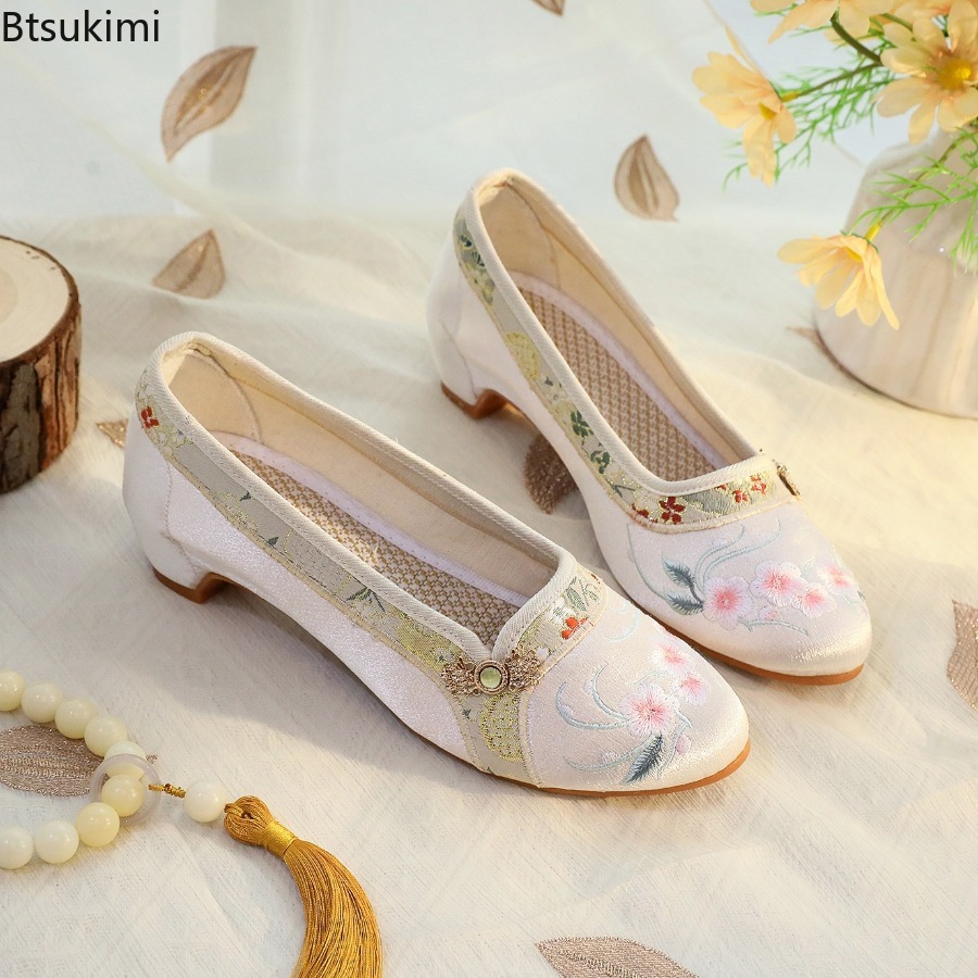 2026 New Women's Shoes Ethnic  - đánh giá và giá Embroidery Cotton
