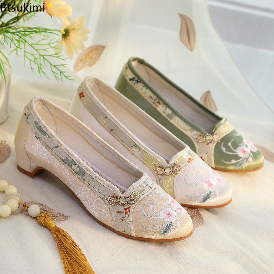 2026 New Women's Shoes Ethnic  - đánh giá và giá Embroidery Cotton