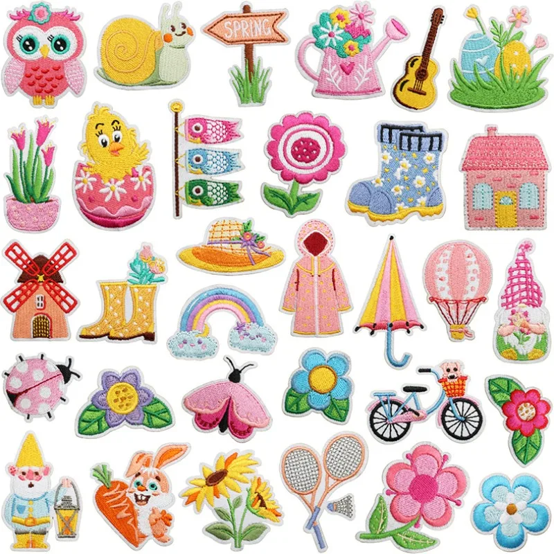 10/20PCS Bulk Spring Theme Emb - đánh giá và giá Embroidery Lady Bug