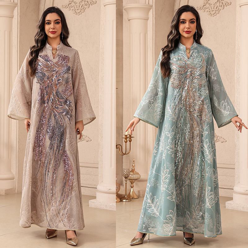Muslim Dress Abaya Women Eid P - đánh giá và giá Embroidery Arabic