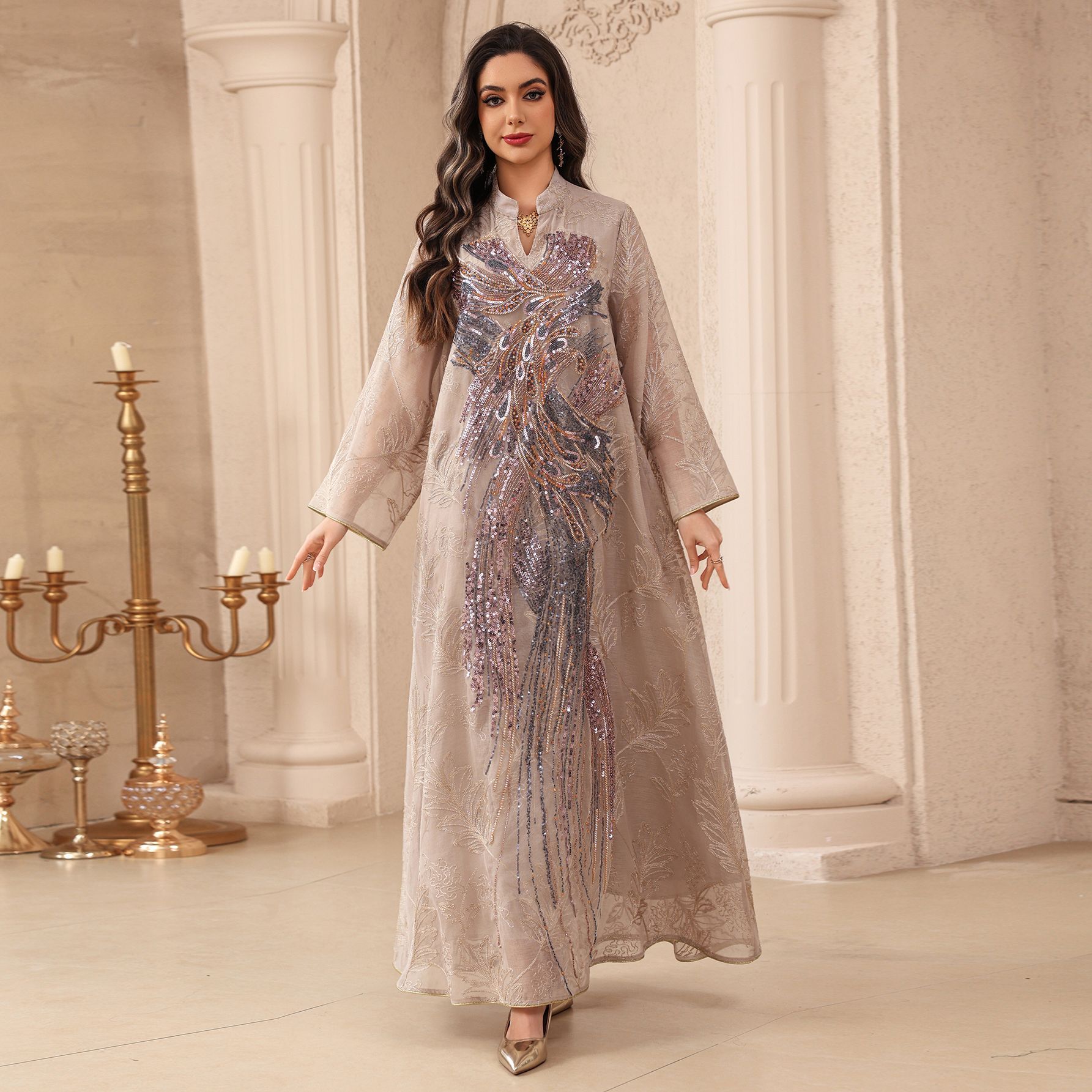 Muslim Dress Abaya Women Eid P - đánh giá và giá Embroidery Arabic