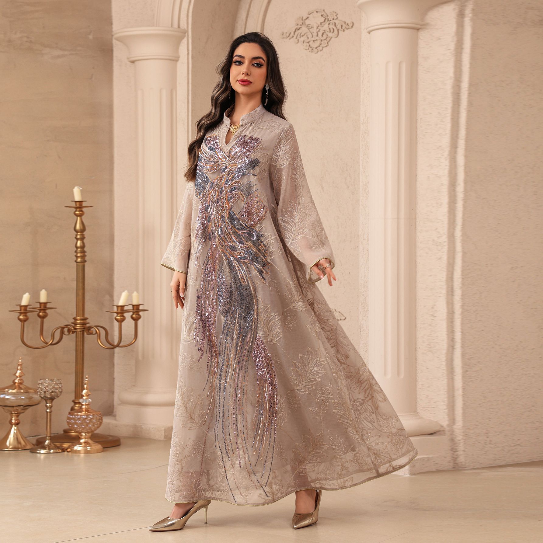 Muslim Dress Abaya Women Eid P - đánh giá và giá Embroidery Arabic