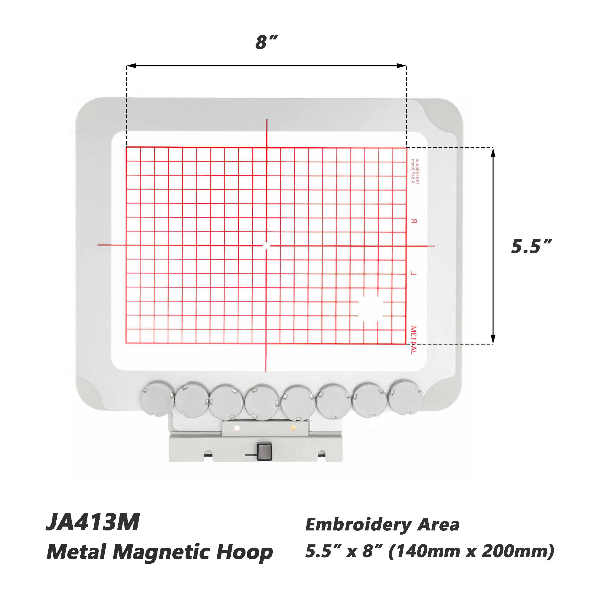 Magnetic Hoop for Janome MC 50 - đánh giá và giá Embroidery Zone