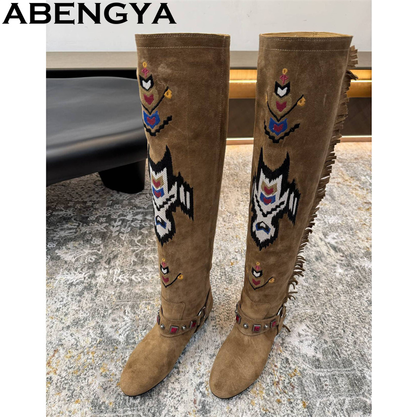 ABENGYA 2026 Winter New Knee H - đánh giá và giá Embroidery Yes