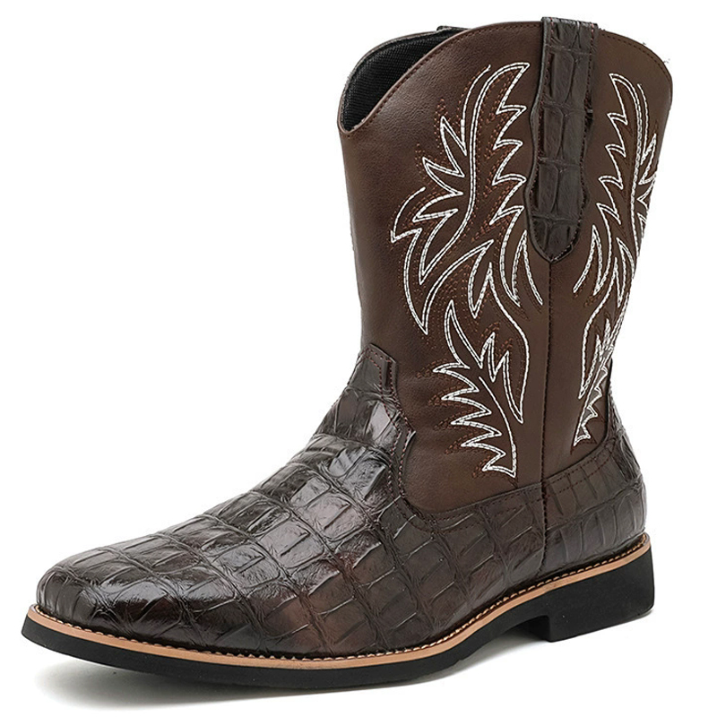 Retro Wide Toe Western Cowboy  - đánh giá và giá Embroidery Yes
