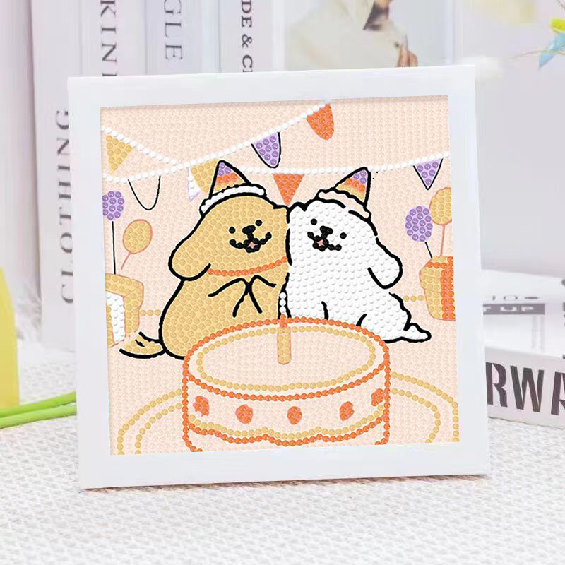 Cartoon Line Puppy Crystal Dia - đánh giá và giá Embroidery Gift Ideas