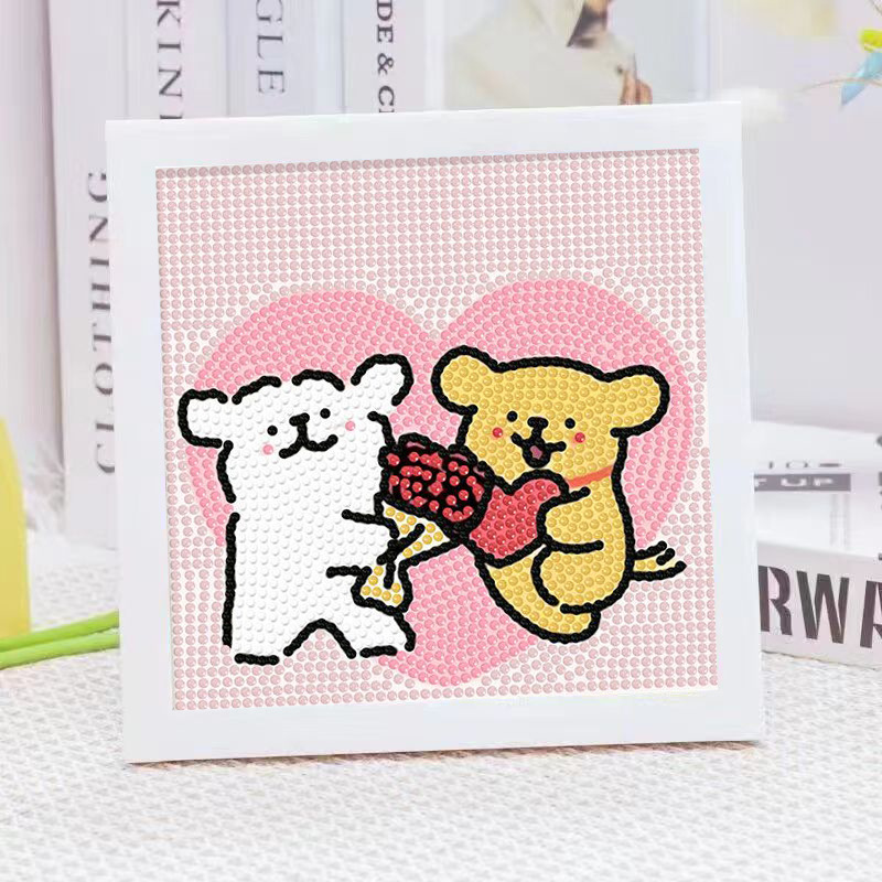 Cartoon Line Puppy Crystal Dia - đánh giá và giá Embroidery Gift Ideas