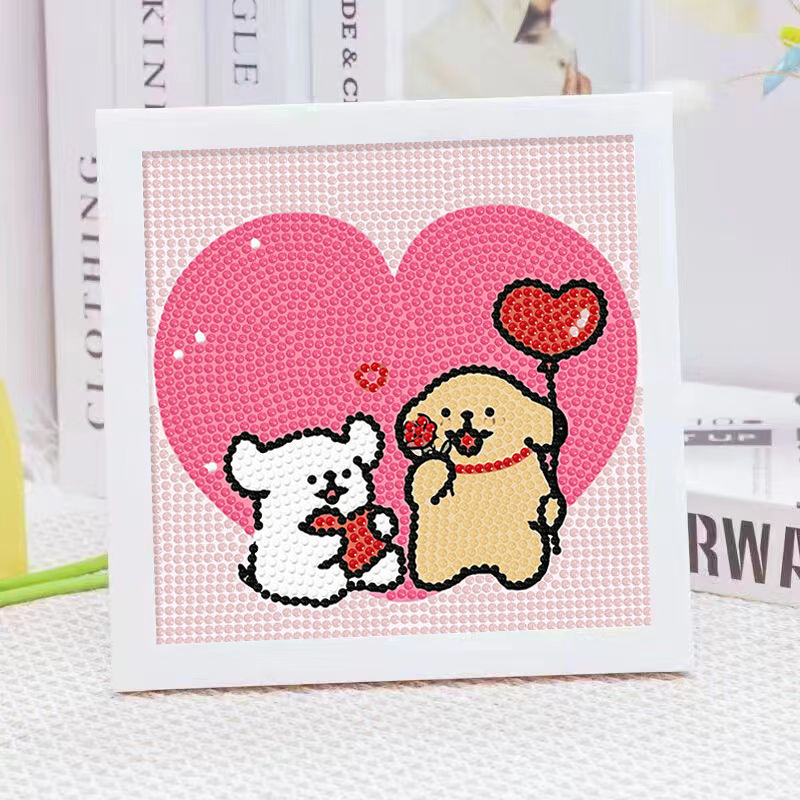 Cartoon Line Puppy Crystal Dia - đánh giá và giá Embroidery Gift Ideas