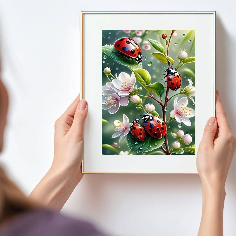 HUACAN 5d Diamond Painting Lad - đánh giá và giá Embroidery Lady Bug