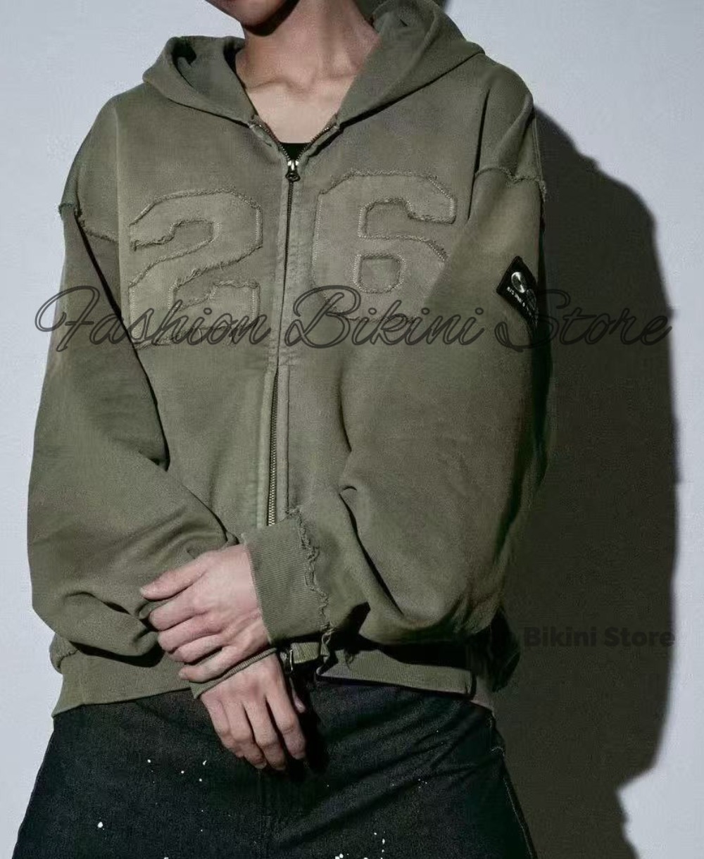 NEW Washed Grey Retro Hoodie 3 - đánh giá và giá Embroidery Cotton