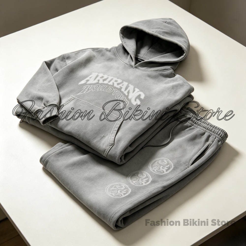NEW Washed Grey Retro Hoodie 3 - đánh giá và giá Embroidery Cotton