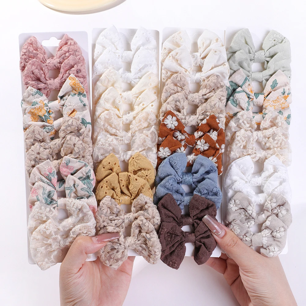 10Pcs/Set Fashion Bows Hairgri - đánh giá và giá Embroidery Gift Ideas