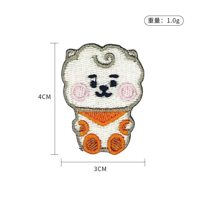 BT21 cartoon cute embroidered  - đánh giá và giá Embroidery Patch
