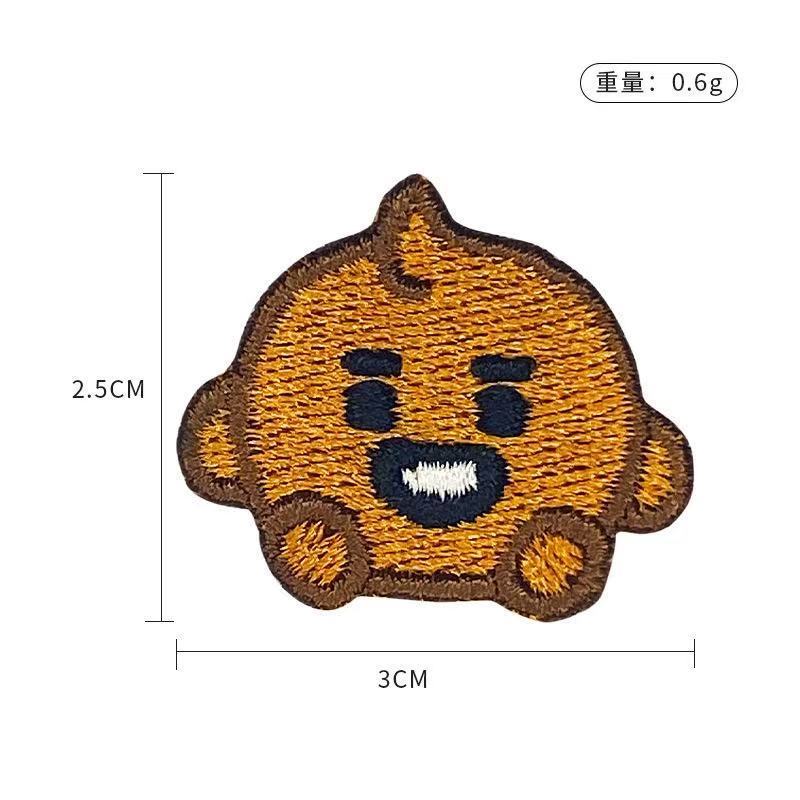 BT21 cartoon cute embroidered  - đánh giá và giá Embroidery Patch