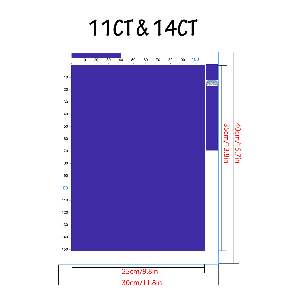 1PC 30X40CM/11.8X15.7in ,11CT/ - đánh giá và giá Embroidery Gift Ideas