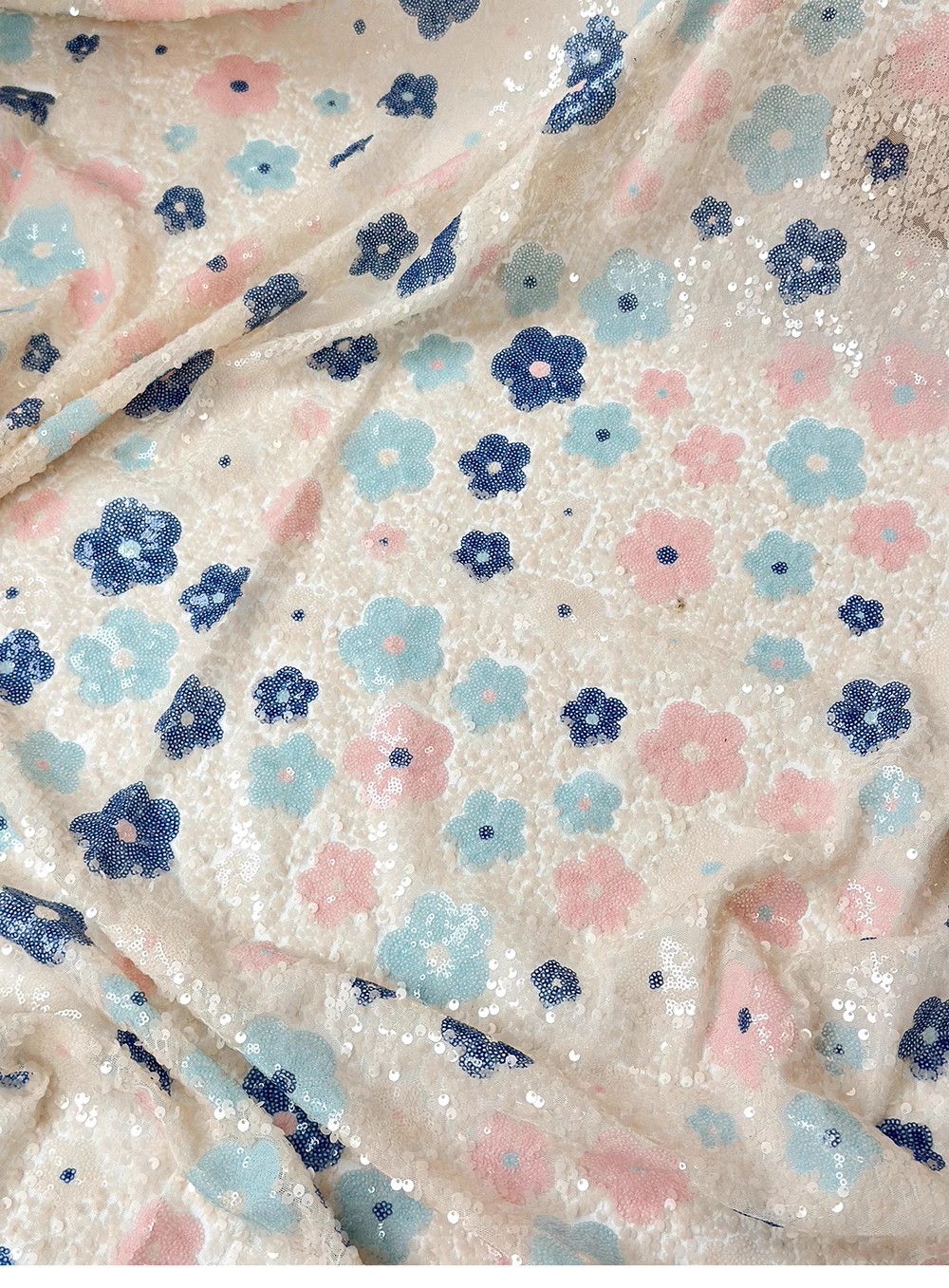 1 yard Sequin flower embroider - đánh giá và giá Embroidery Wedding