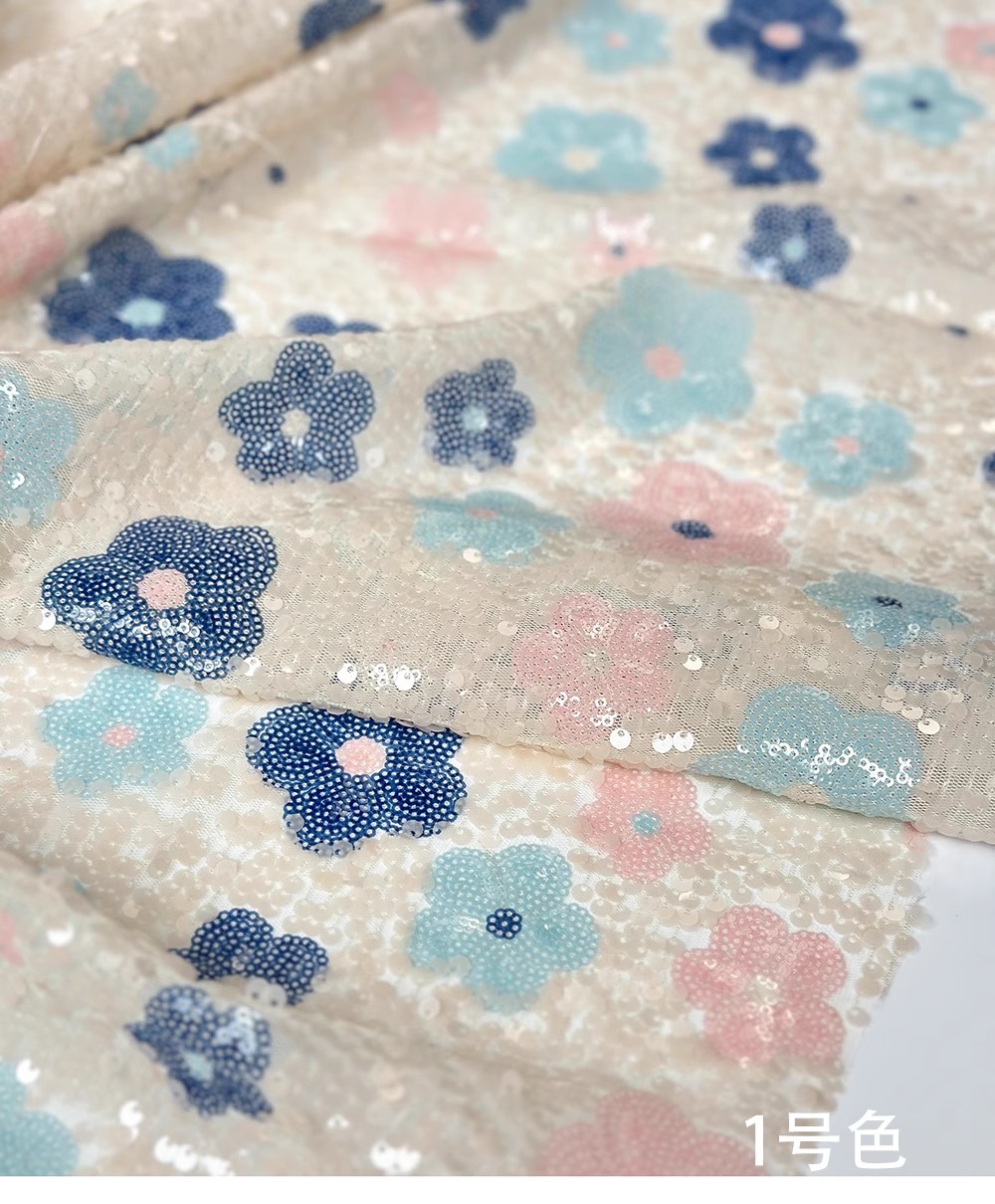 1 yard Sequin flower embroider - đánh giá và giá Embroidery Wedding