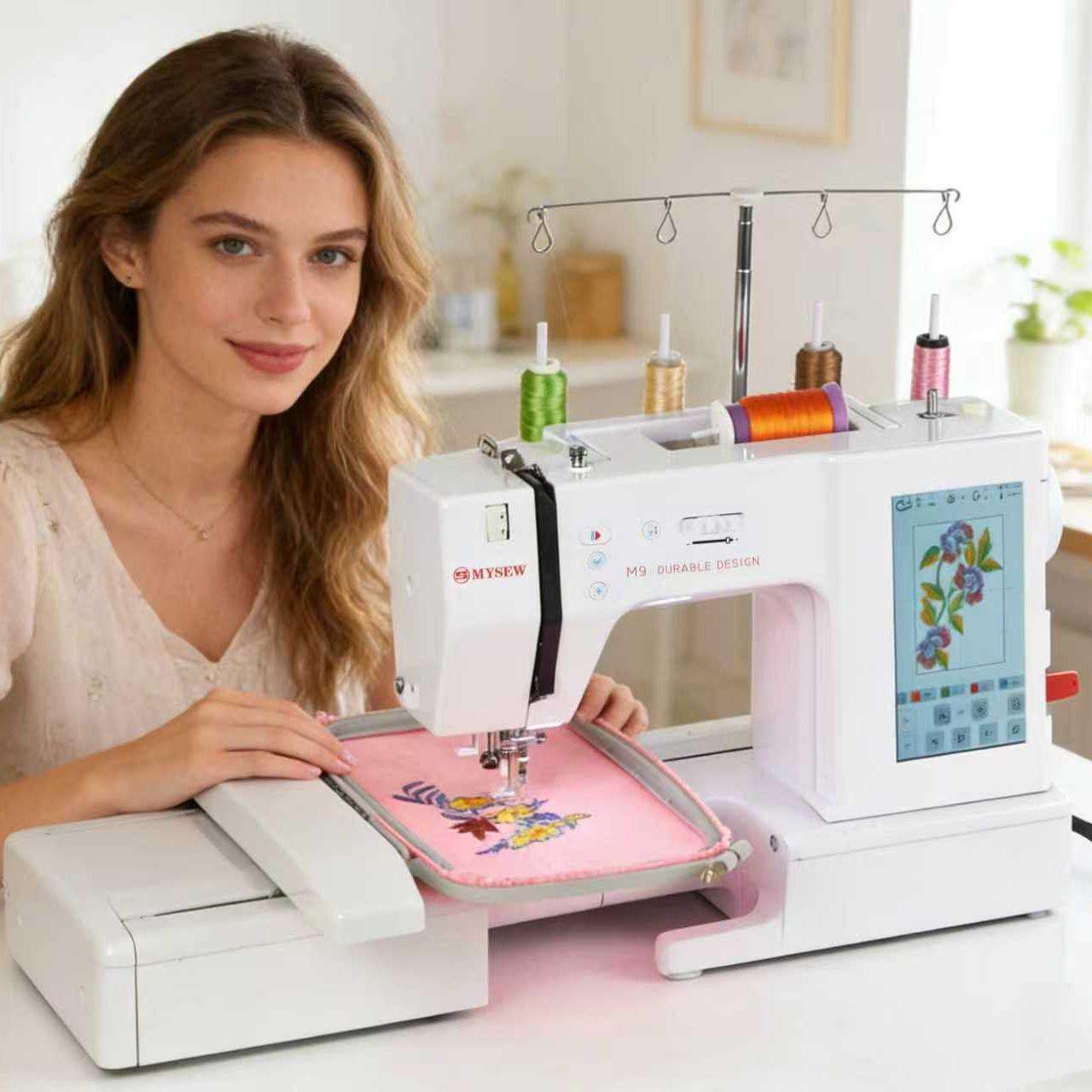 MYSEW M9 Customizable High-Spe - đánh giá và giá Embroidery Machine