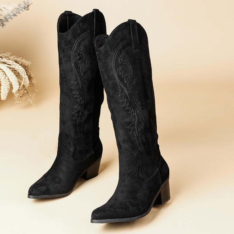 Women's Pointed Toe Suede Embr - đánh giá và giá Embroidery Yes