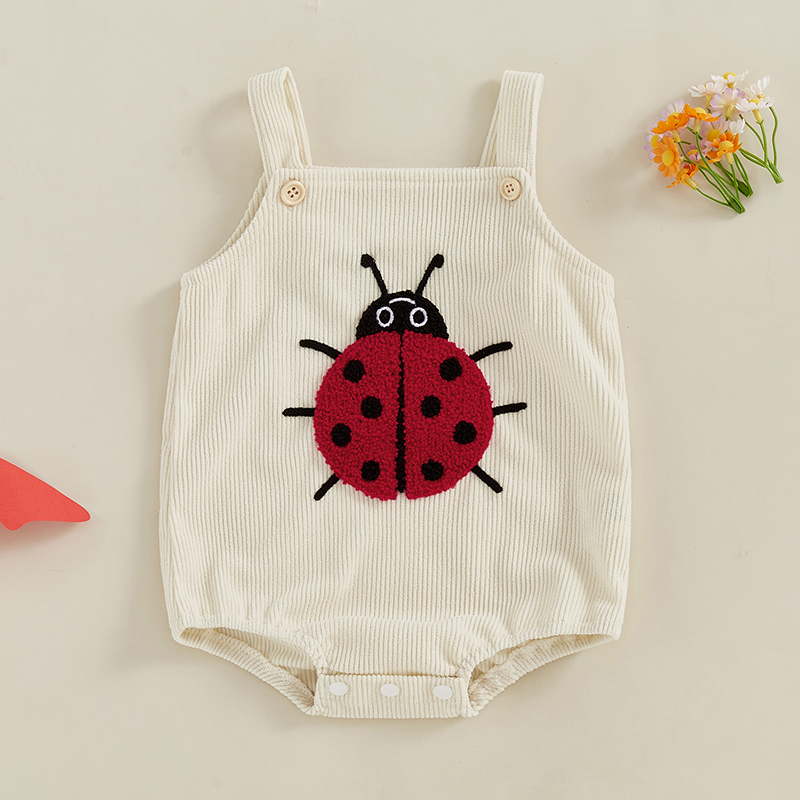 Summer Baby Romper Sleeveless  - đánh giá và giá Embroidery Lady Bug